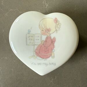 Precious Moments Heart-Shaped Trinket Box
